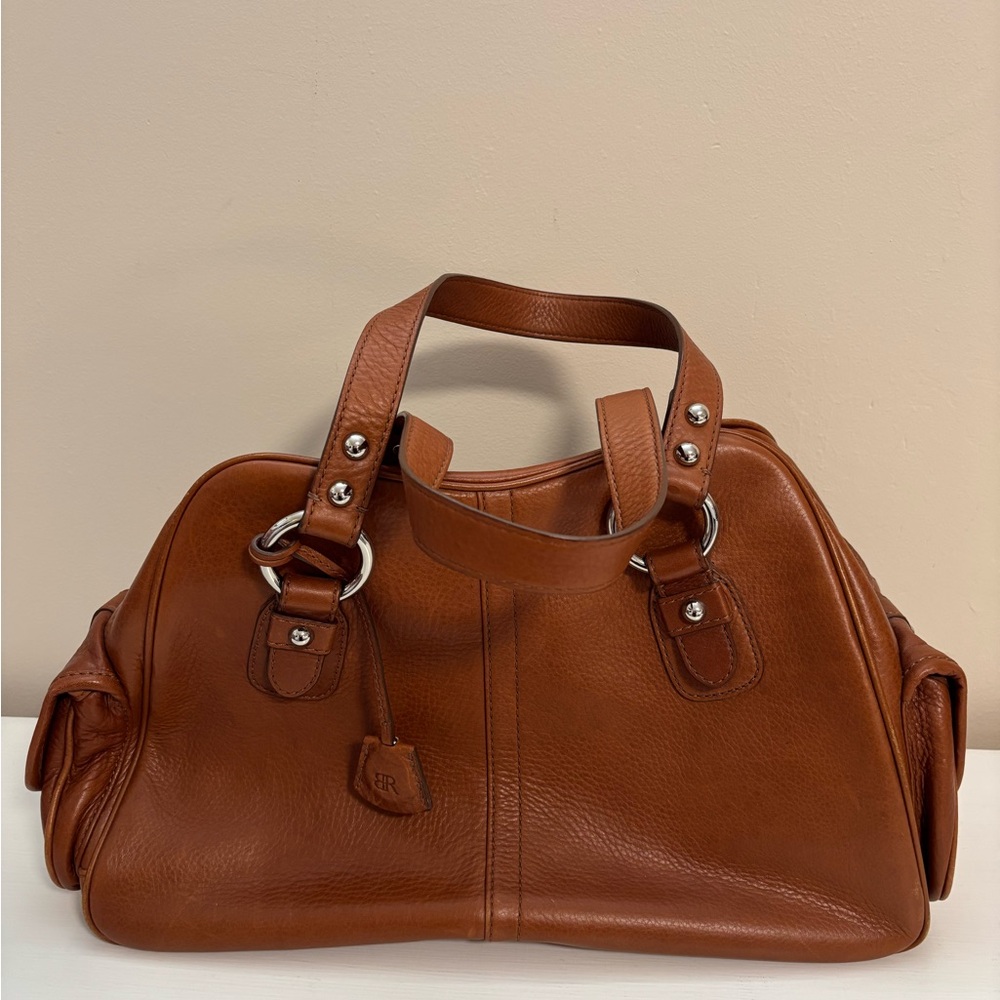 Banana Republic Cognac Leather Satchel